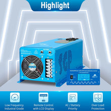 Load image into Gallery viewer, 4000W DC 12V Pure Sine Wave Inverter With Charger