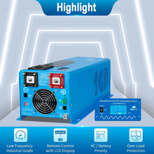 Load image into Gallery viewer, 4000W DC 24V Pure Sine Wave Inverter With Charger