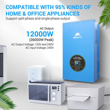 Load image into Gallery viewer, 12000W 48V Split Phase Pure Sine Wave Inverter Charger
