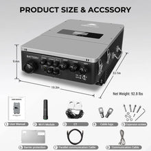 Load image into Gallery viewer, 10KW Hybrid Inverter 48V Split Phase Grid Feedback Batteryless

