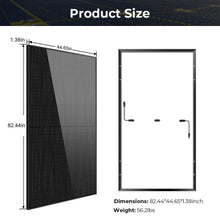 Load image into Gallery viewer, 500 Watt Mono Black PERC Solar Panel UL 61730
